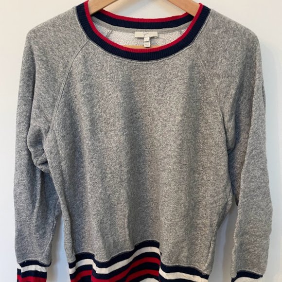 Joie Richardine Ribbed Sweatshirt in Heather Grey - Picture 2 of 8